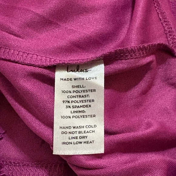 Lulus Keep It Social Magenta Lace Bodycon Mini Dress Sz. Small - Picture 13 of 14